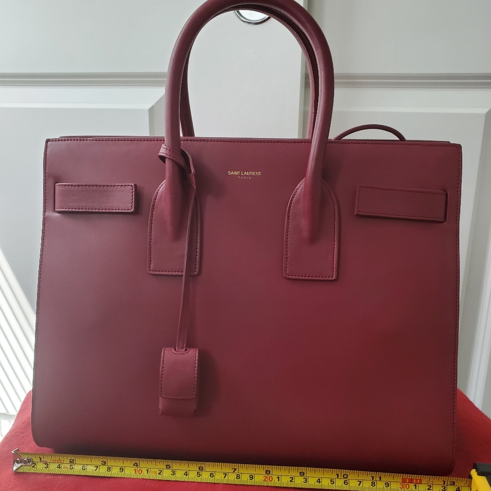 Saint Laurent Red Sac De Jour bag